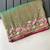 Olive Color  multithread embroidery Work Silk Saree