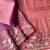 Pink Color  multithread embroidery Work Silk Saree