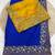 Royal Blue Color Embroidery and zari work Silk Saree