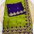 Parrot Green  Color Embroidery and zari work Silk Saree