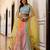 Multicolor Sequins Embroidered Lehenga Choli with Net Dupatta