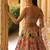 Multicolor Floral Georgette Lehenga Set with Embroidered Blouse and Soft Net Dupatta
