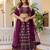 Elegant Wine Georgette Lehenga Choli with Sequins Embroidery