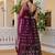 Elegant Wine Georgette Lehenga Choli with Sequins Embroidery