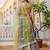 Multicolor Embroidered Georgette Lehenga Choli with Green Net Dupatta