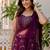 Elegant Wine Georgette Lehenga Choli with Sequins Embroidery