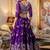Purple Georgette Lehenga Choli Set with Thread and Sequin Embroidery