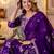 Purple Georgette Lehenga Choli Set with Thread and Sequin Embroidery
