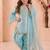 Designer party wear heavy silk kids top farshi plazzo & dupatta set