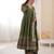 Olive Roman Silk Embroidered Sequence Anarkali Set with Dupatta