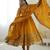 Mustard Roman Silk Embroidered Sequence Anarkali Set with Dupatta