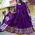 Stunning Purple Sequins Georgette Evening Wear Gown With Dupatta