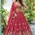 Elegant Pink Flowing Chinon Zari, Dori & Sequence Embroidered indian wedding lattest designer lehenga choli