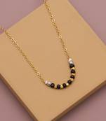 Traditional  gold plated diamond  mangalsutra