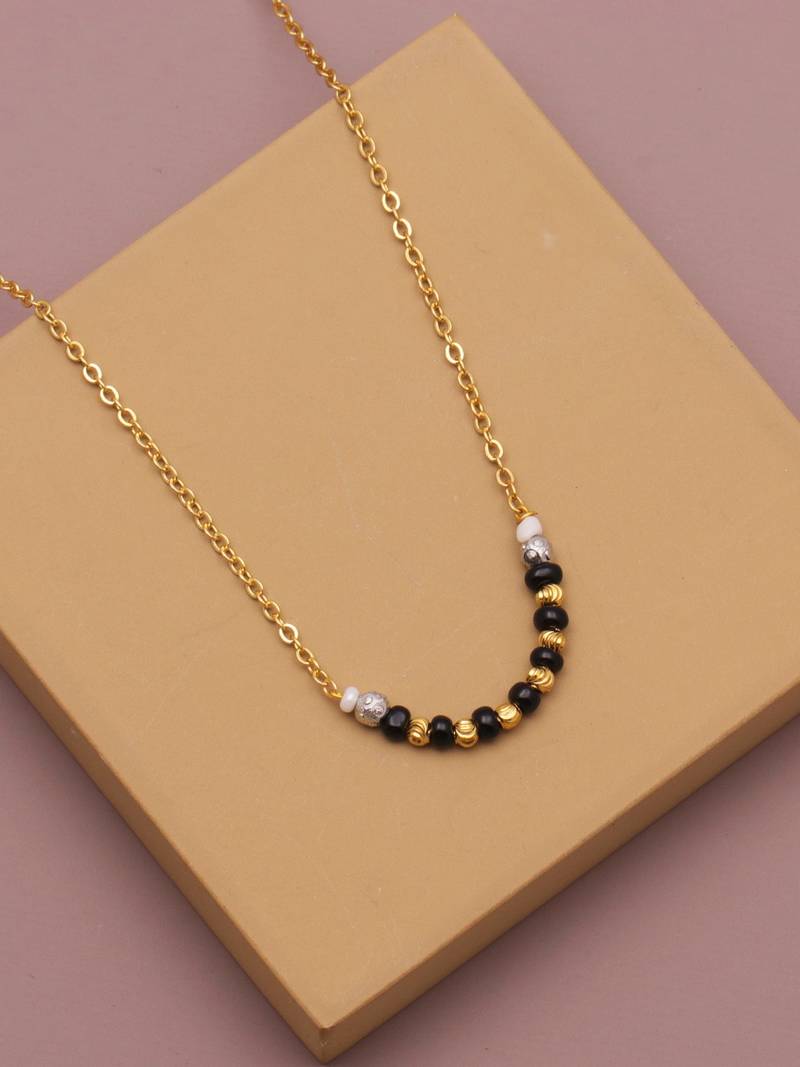 Traditional  gold plated diamond  mangalsutra