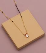Traditional  gold plated diamond  mangalsutra