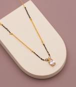 Traditional  gold plated diamond  mangalsutra