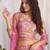 Lovely Pink Fendy Fabric Zari & Sequence Embroidered indian wedding lattest designer lehenga choli