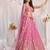 Lovely Pink Fendy Fabric Zari & Sequence Embroidered indian wedding lattest designer lehenga choli