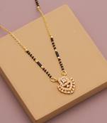 Traditional  gold plated diamond  mangalsutra