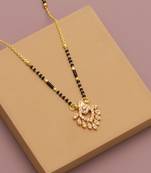 Traditional  gold plated diamond  mangalsutra