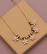 Traditional  gold plated diamond  mangalsutra