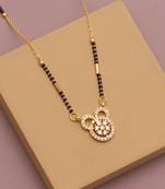 Traditional  gold plated diamond  mangalsutra