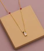 Traditional  gold plated diamond  mangalsutra