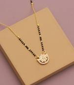 Traditional  gold plated diamond  mangalsutra
