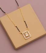 Traditional  gold plated diamond  mangalsutra