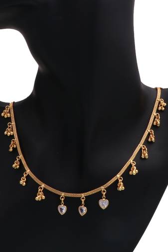Delicat fancy gold necklace chain for woman and girl