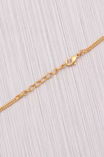 gold plated heart crystal drop necklace for women