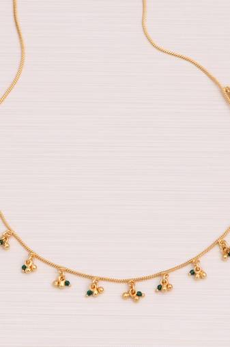 Delicat fancy gold necklace chain for woman and girl