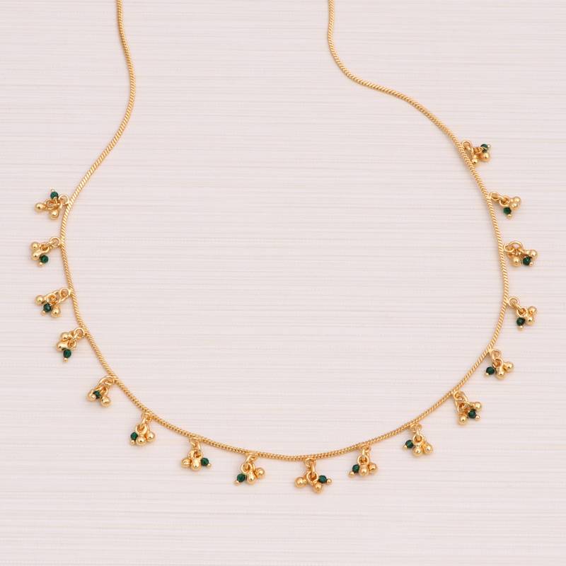 Delicat fancy gold necklace chain for woman and girl