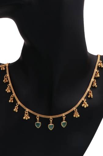 Delicat fancy gold necklace chain for woman and girl