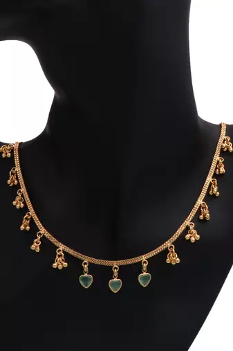 Delicat fancy gold necklace chain for woman and girl