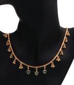 gold plated mint heart charm womens necklace