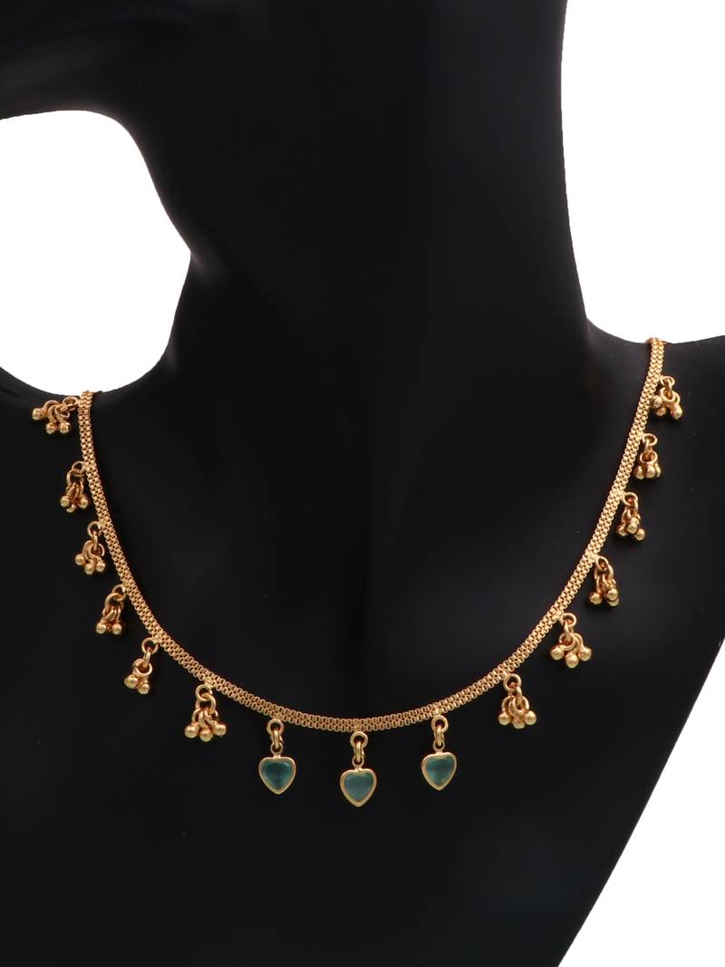 Delicat fancy gold necklace chain for woman and girl