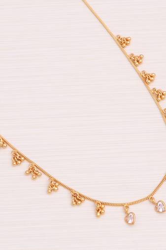 Delicat fancy gold necklace chain for woman and girl