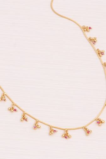 Delicat fancy gold necklace chain for woman and girl