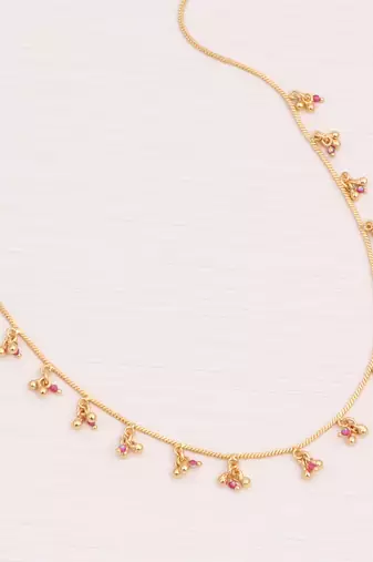 Delicat fancy gold necklace chain for woman and girl