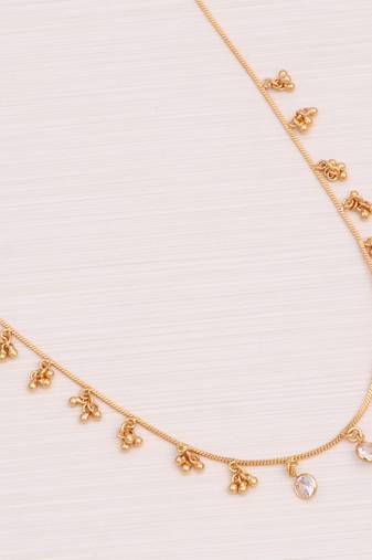 Delicat fancy gold necklace chain for woman and girl