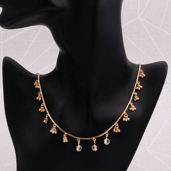 gold plated teardrop crystal charm necklace for women 3