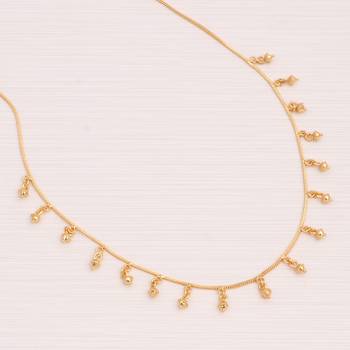 gold plated minimal charm necklace for women 1