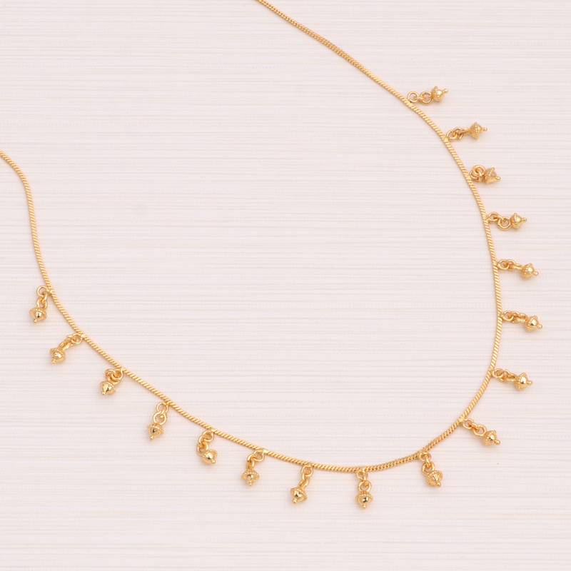Delicat fancy gold necklace chain for woman and girl