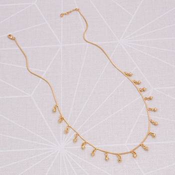 gold plated minimal charm necklace for women 2