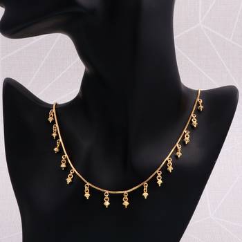 gold plated minimal charm necklace for women 3