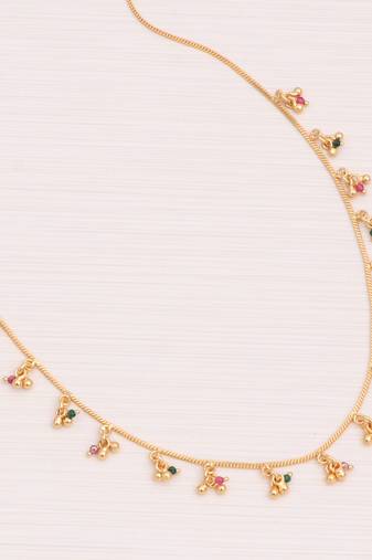Delicat fancy gold necklace chain for woman and girl