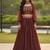 Glamourous Wine Georgette Zari & Sequence Embroidered indian wedding lattest designer Crop top lehenga choli
