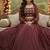 Glamourous Wine Georgette Zari & Sequence Embroidered indian wedding lattest designer Crop top lehenga choli